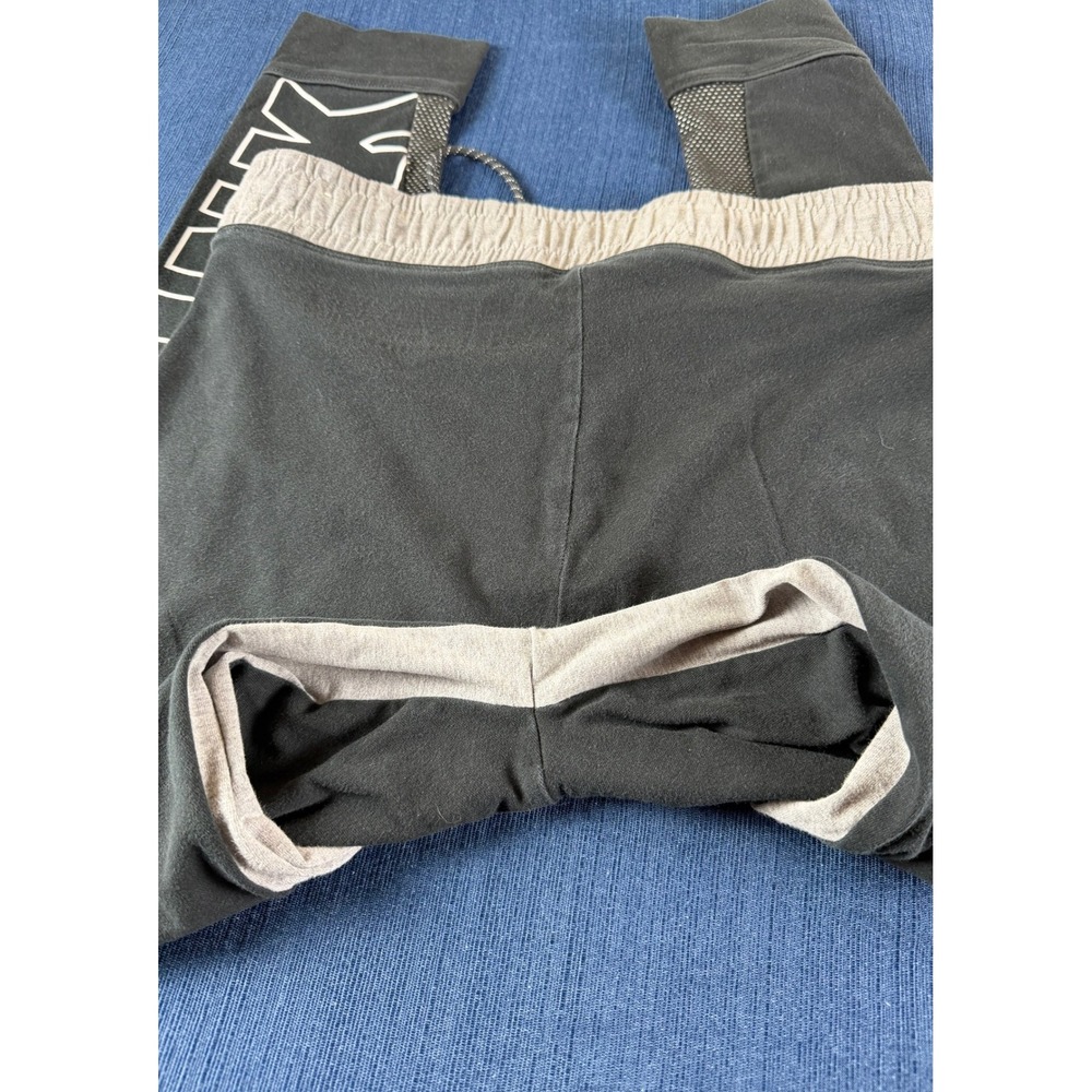 PINK Joggers M Black Gray Mesh Yoga Pants & Gaiam Yoga Block Bundle Athleisure - Picture 7 of 7